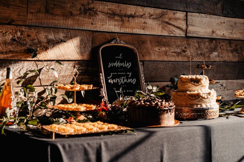 Dessert table