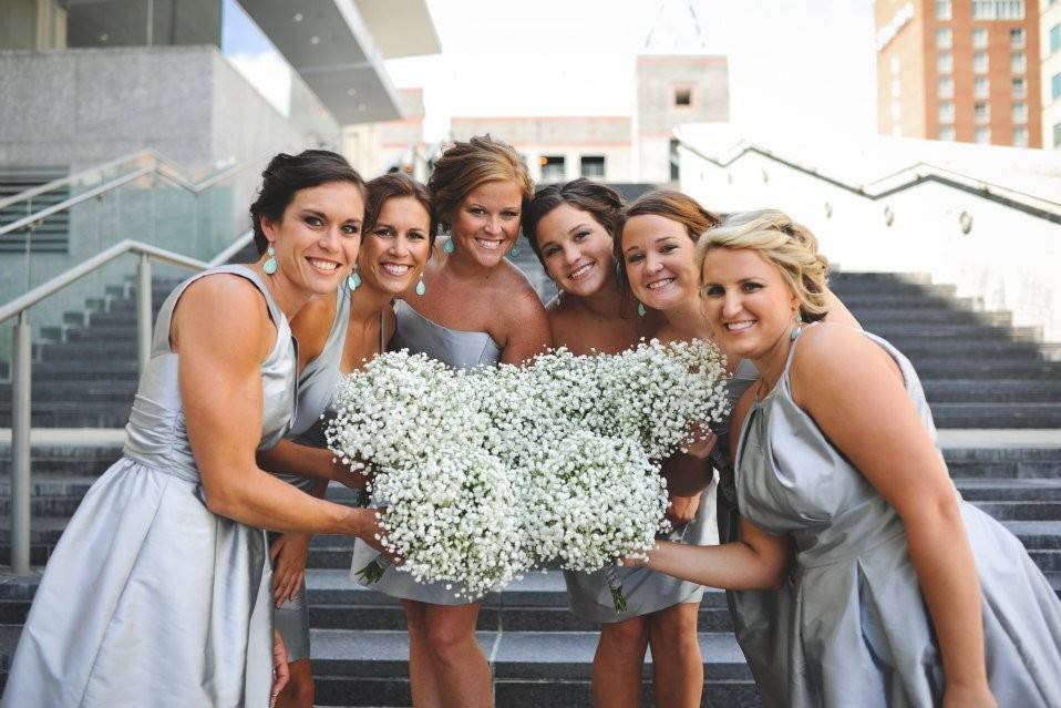 Bouquets of the bridal party