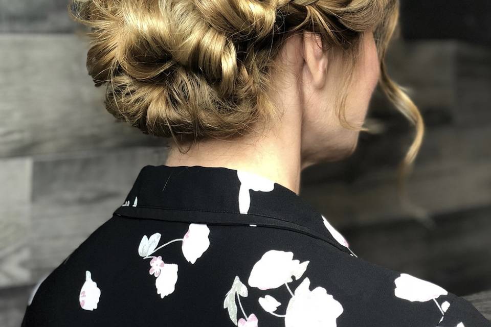 Braided updo