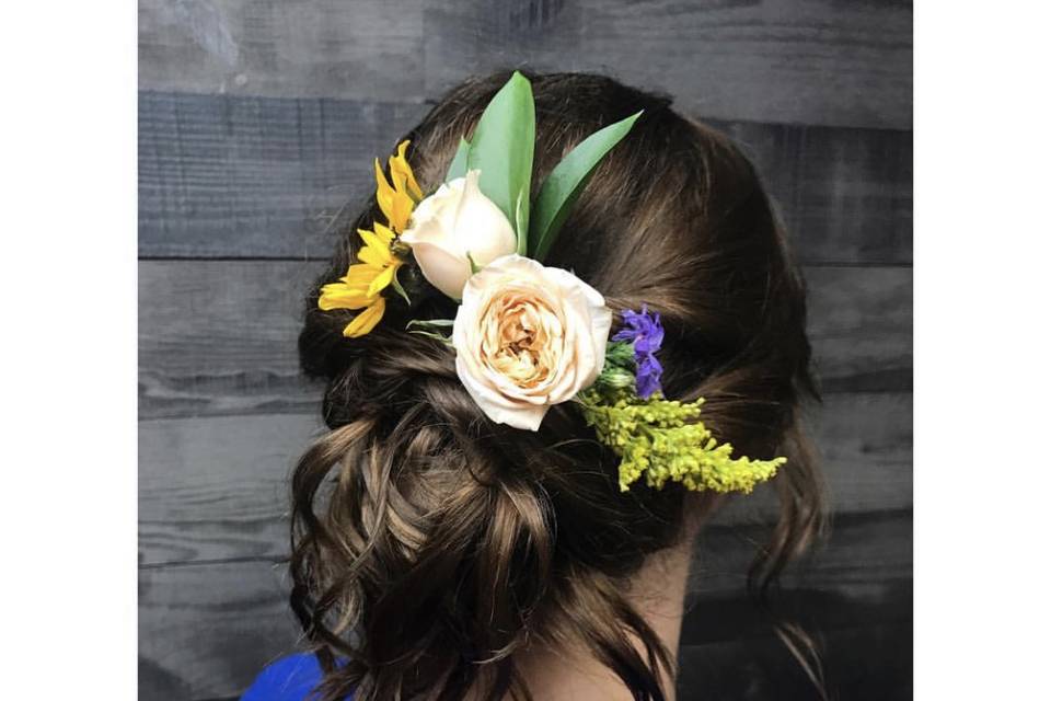 Beautiful bridal updo