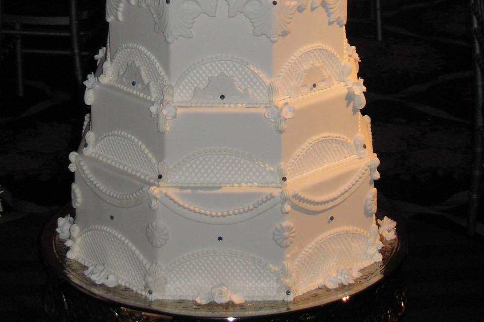 7 tiers fondant