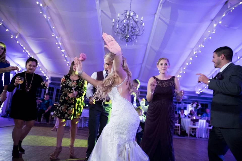 Dancing bride