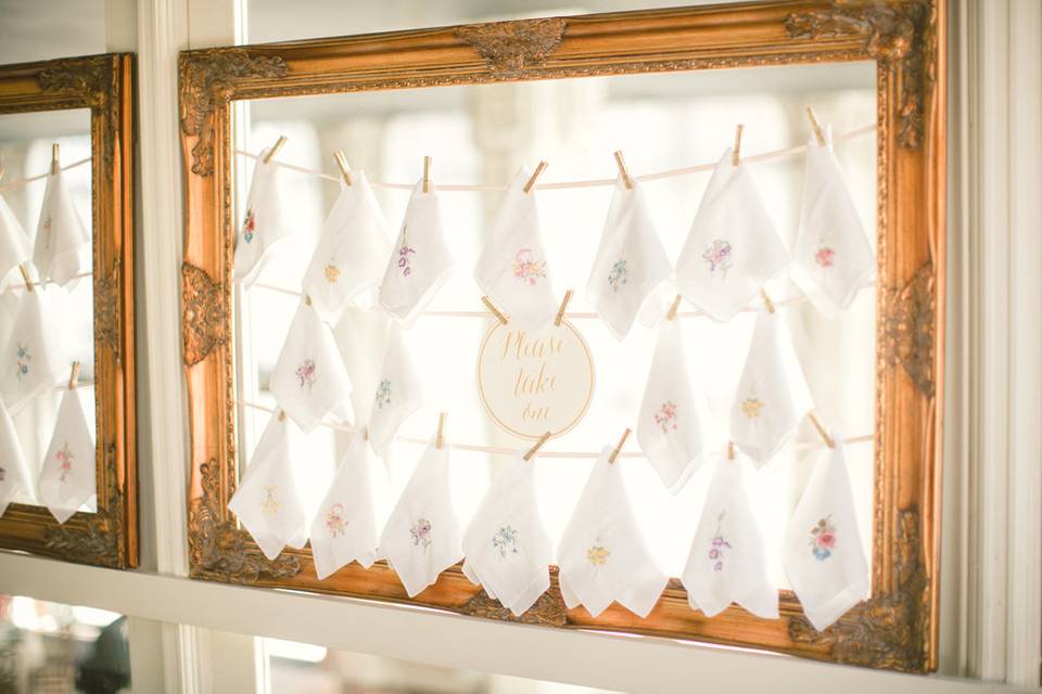 Handkerchief display