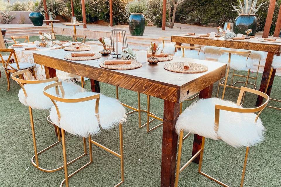 Gold Dining Set