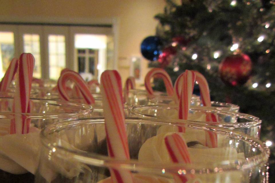 Holiday Chocolate mousse for Michael Allen Harrison concert at CH2M HILL Alumni Center