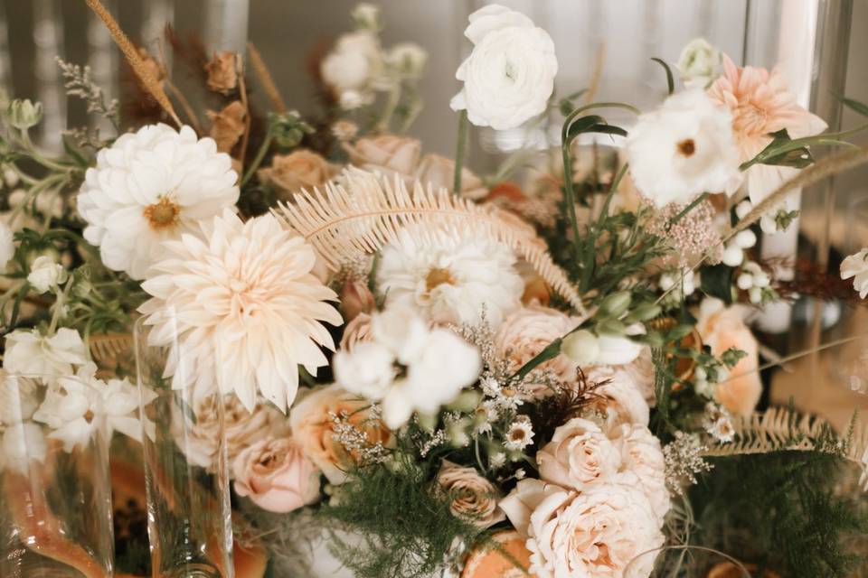 Boho wedding centerpieces