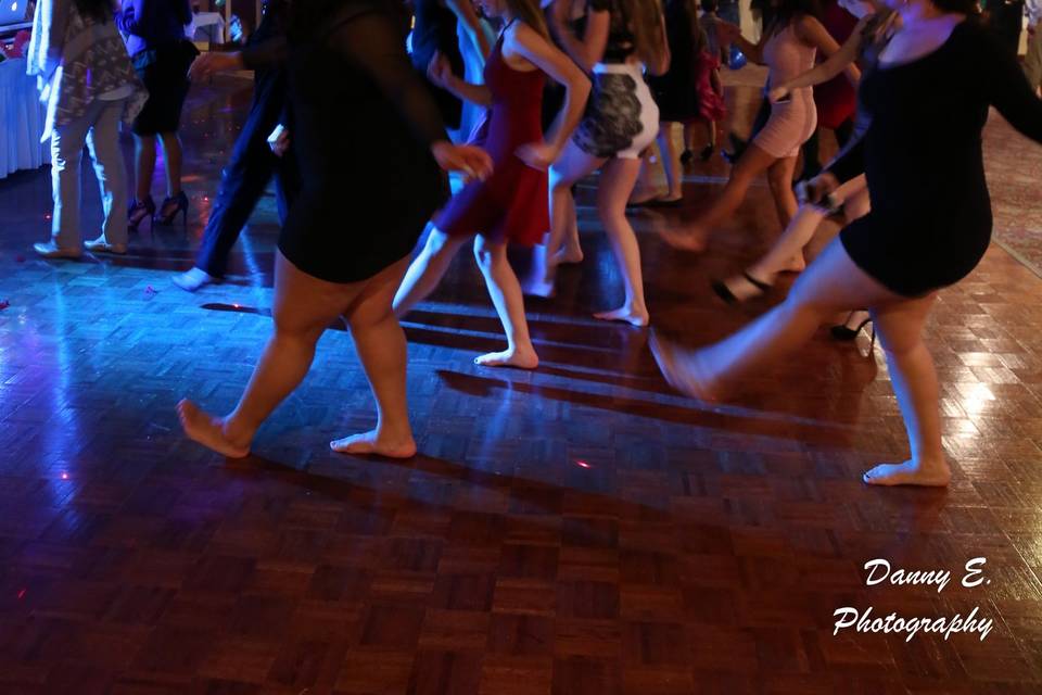 On the dancefloor
