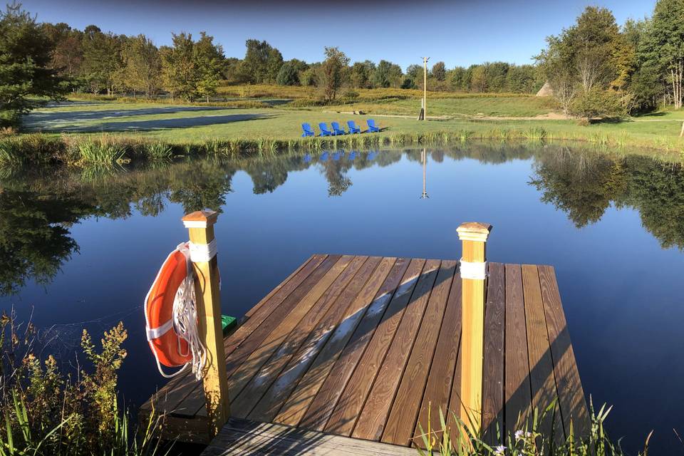 Dock on pond