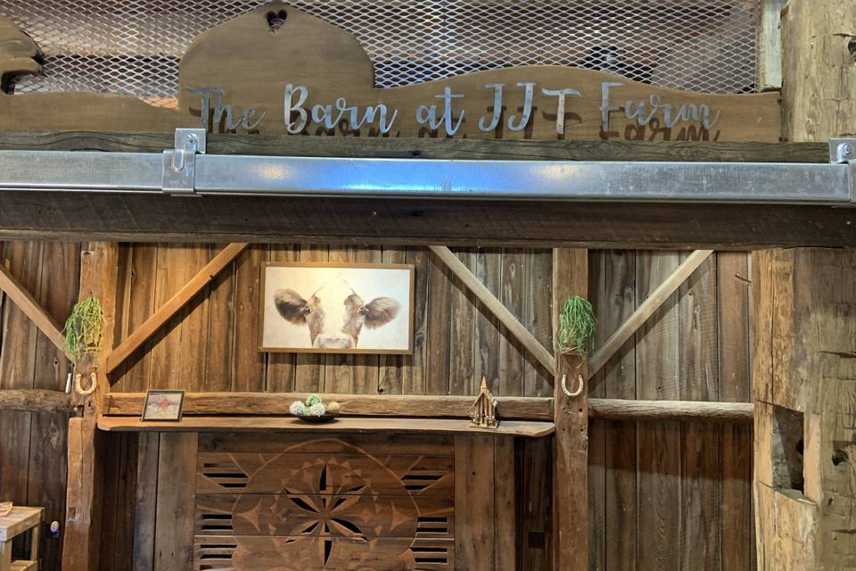 New JJT Barn sign