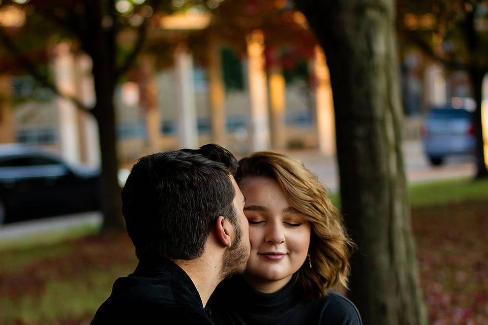 Couple session in Forest Park