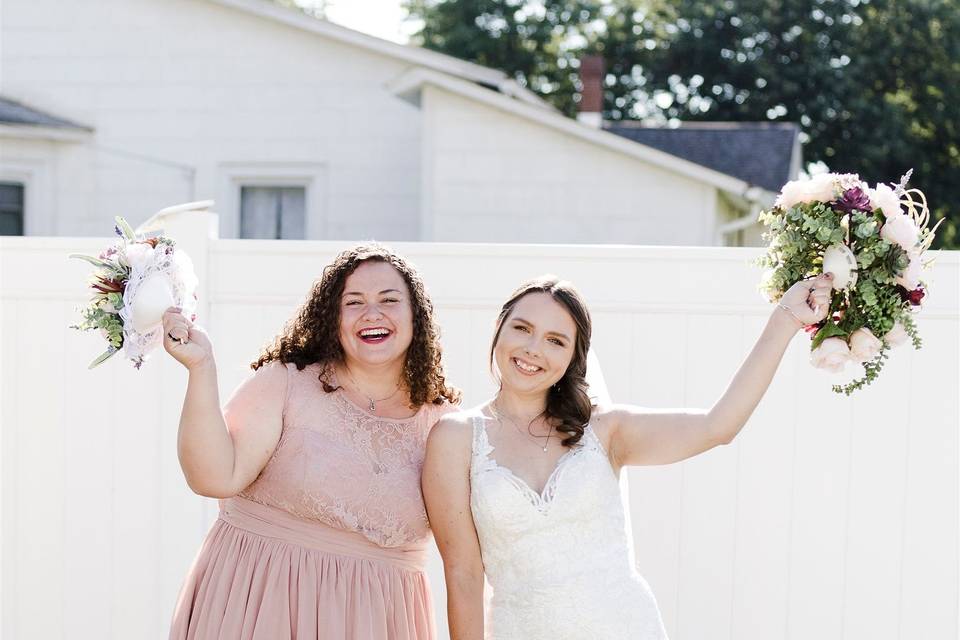 Bride and Maid Of Honor