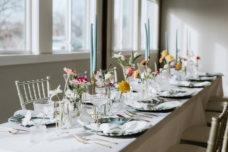 Reception Table Setting