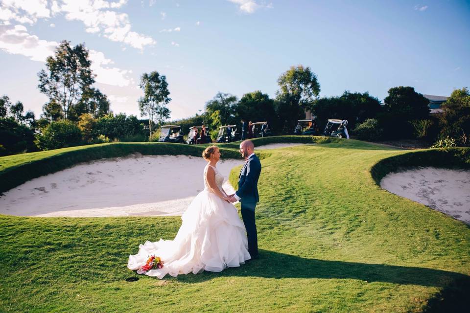 Golf-course wedding