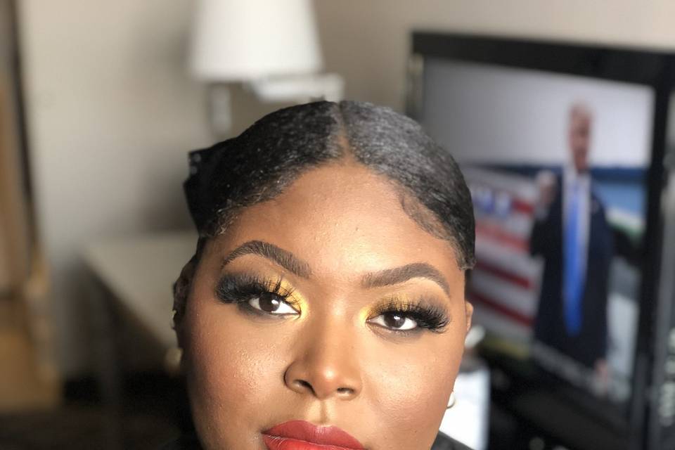 Bridesmaid makeup