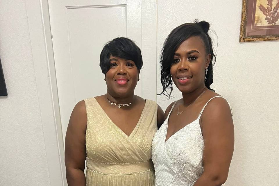 Bride and mother