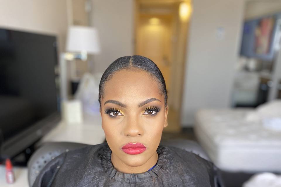 Bridesmaid makeup