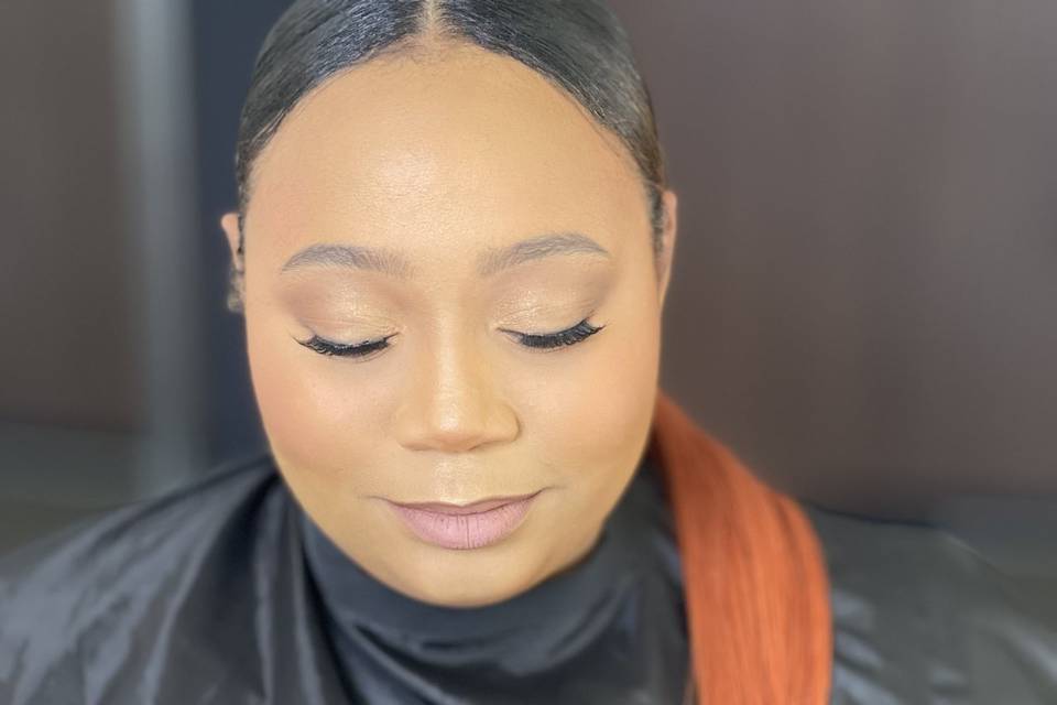 Bridesmaid hair & makeup