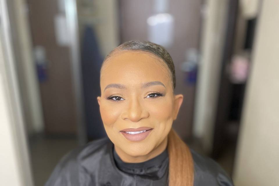 Bridesmaid hair & makeup