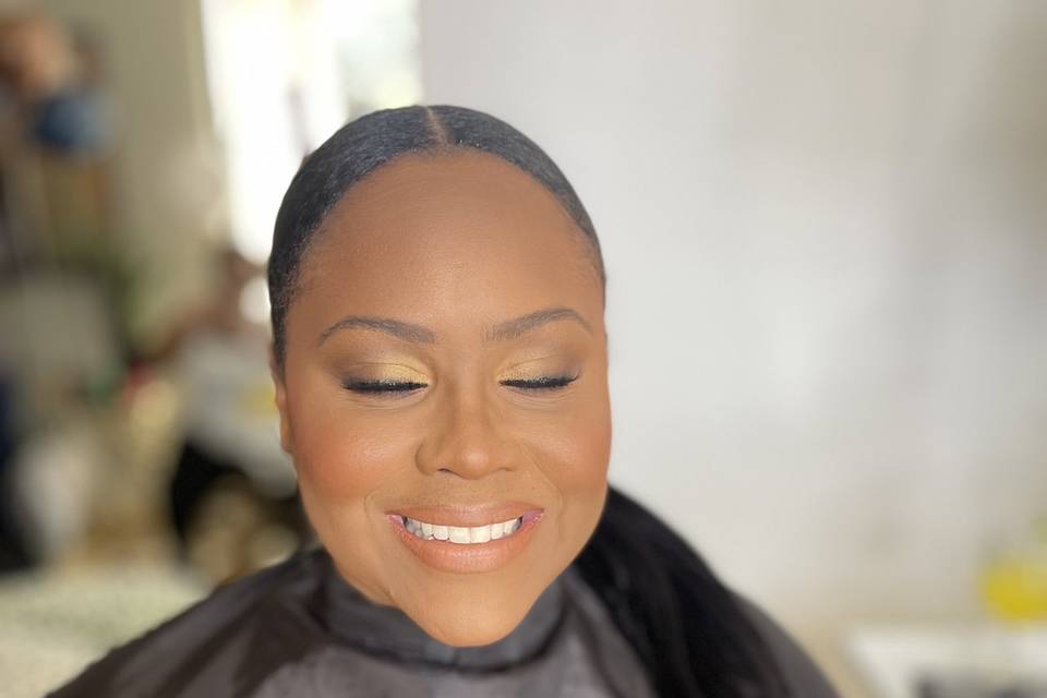 Bridesmaid hair & makeup