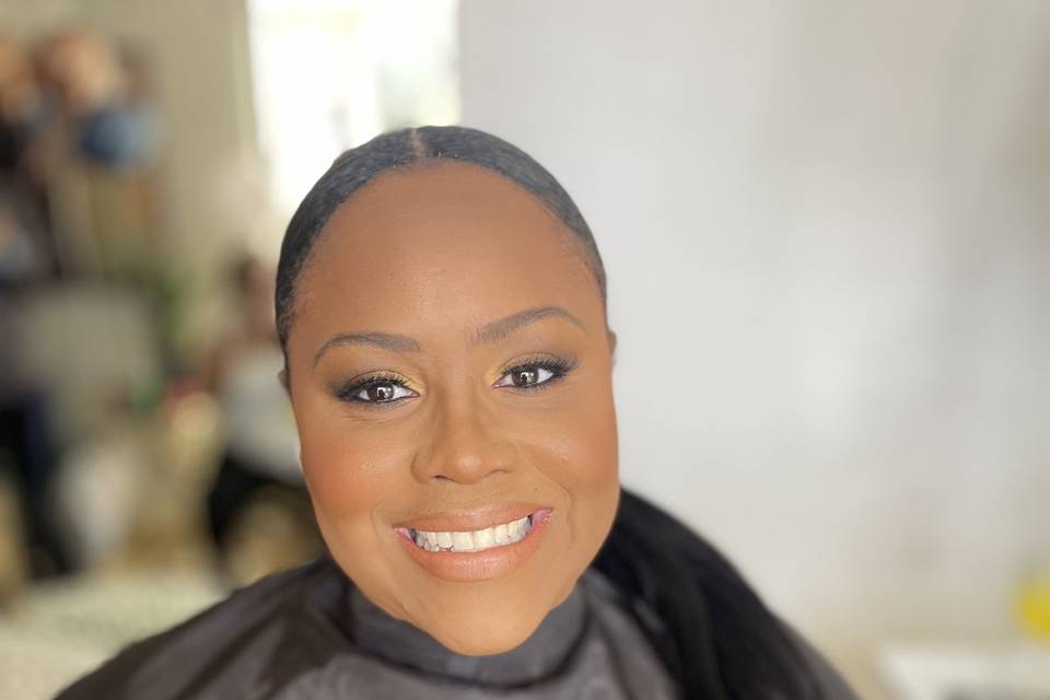 Bridesmaid hair & makeup