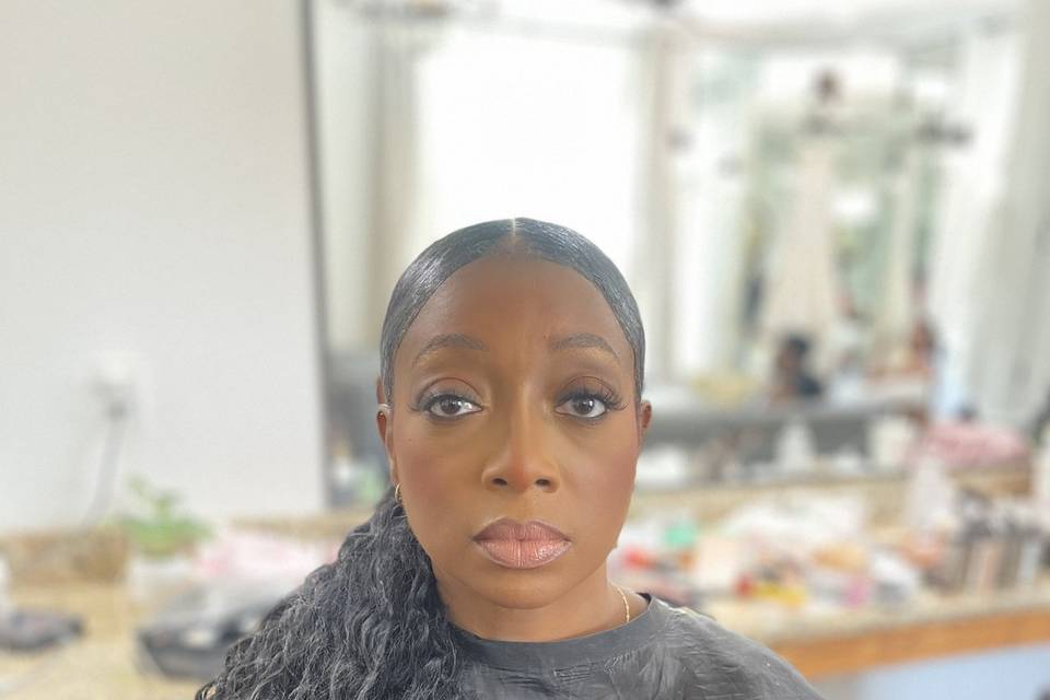 Bridesmaid hair & makeup