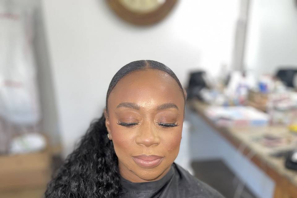 Bridesmaid hair & makeup