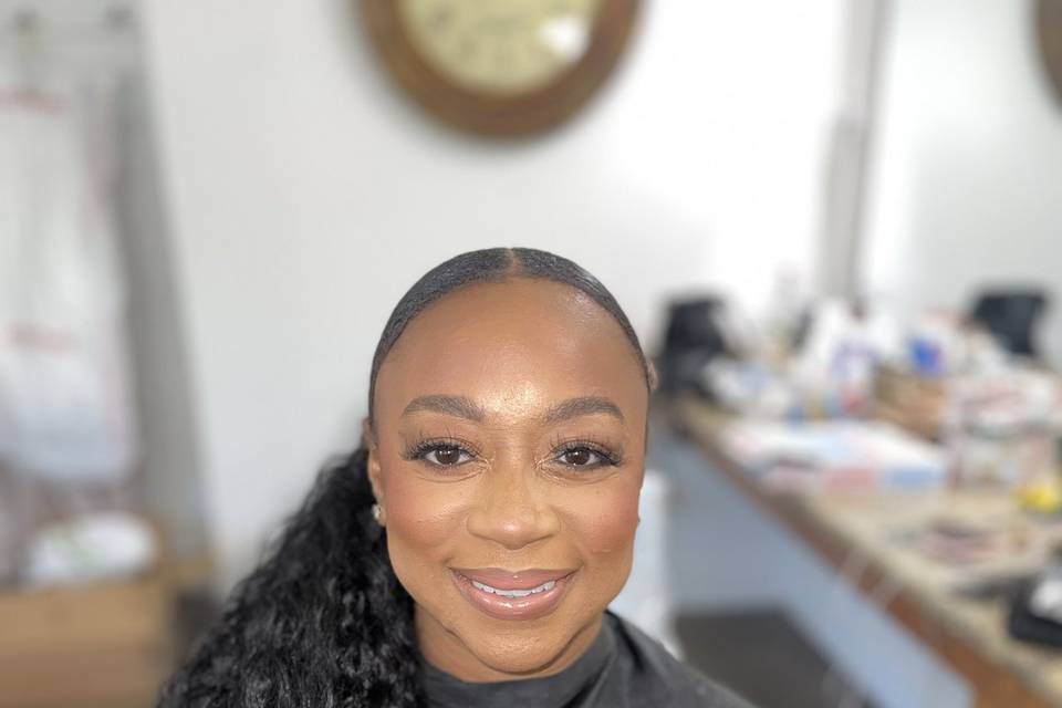 Bridesmaid hair & makeup