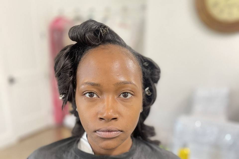 Bride makeup & hair