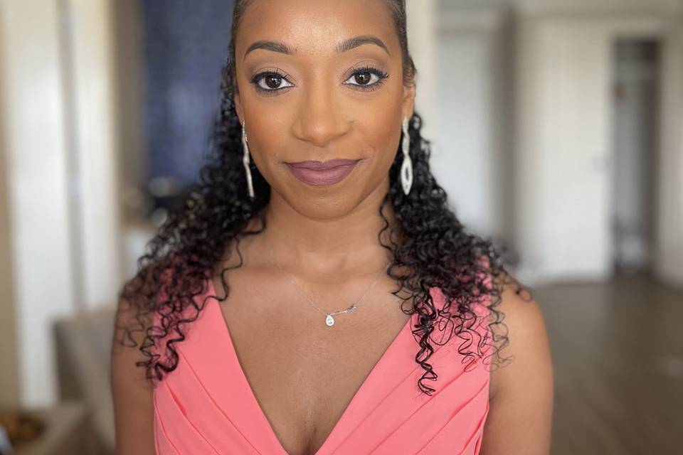Bridesmaid  makeup