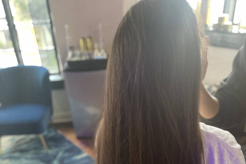 Bride hair