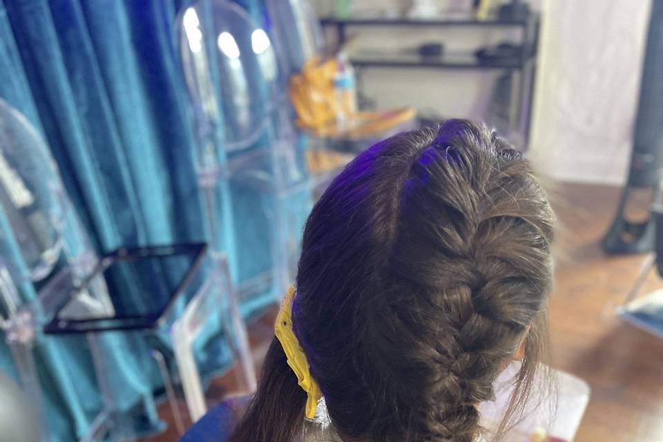 Bride hair