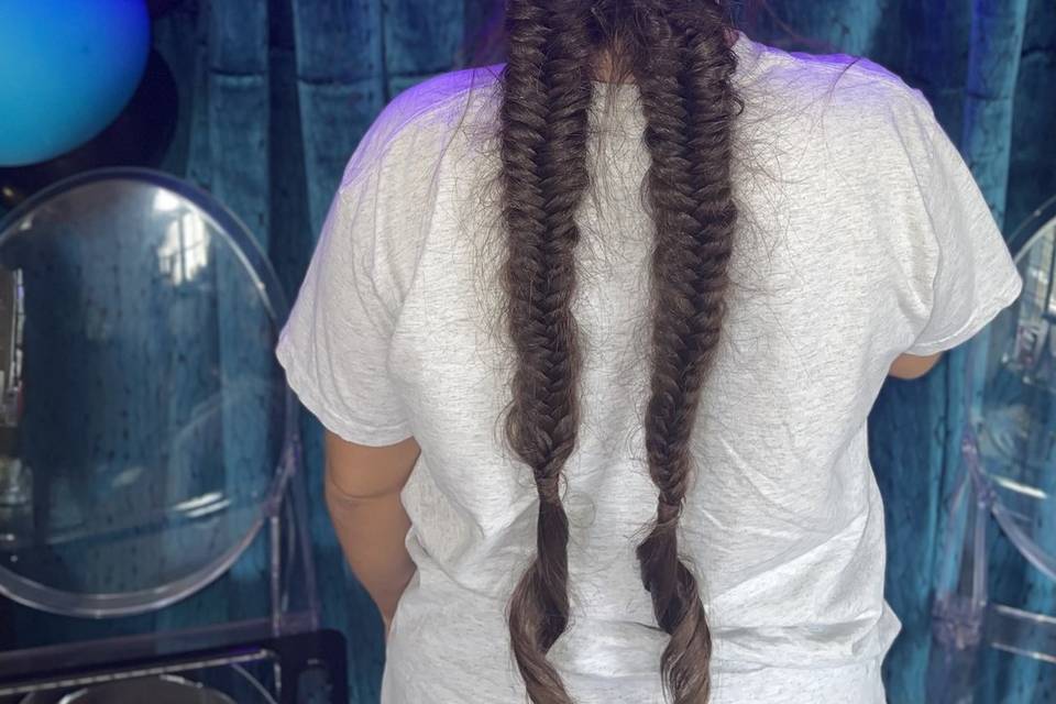 Bride hair