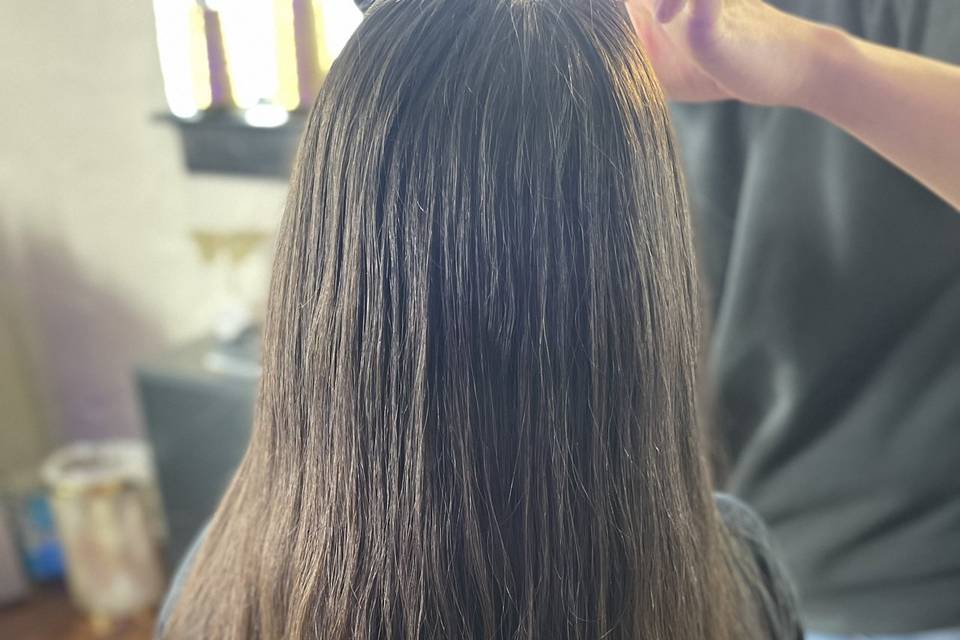 Bride hair