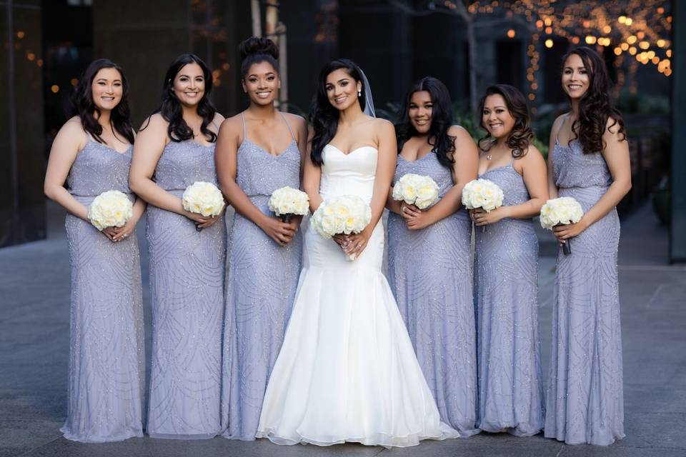 Bridal party glam