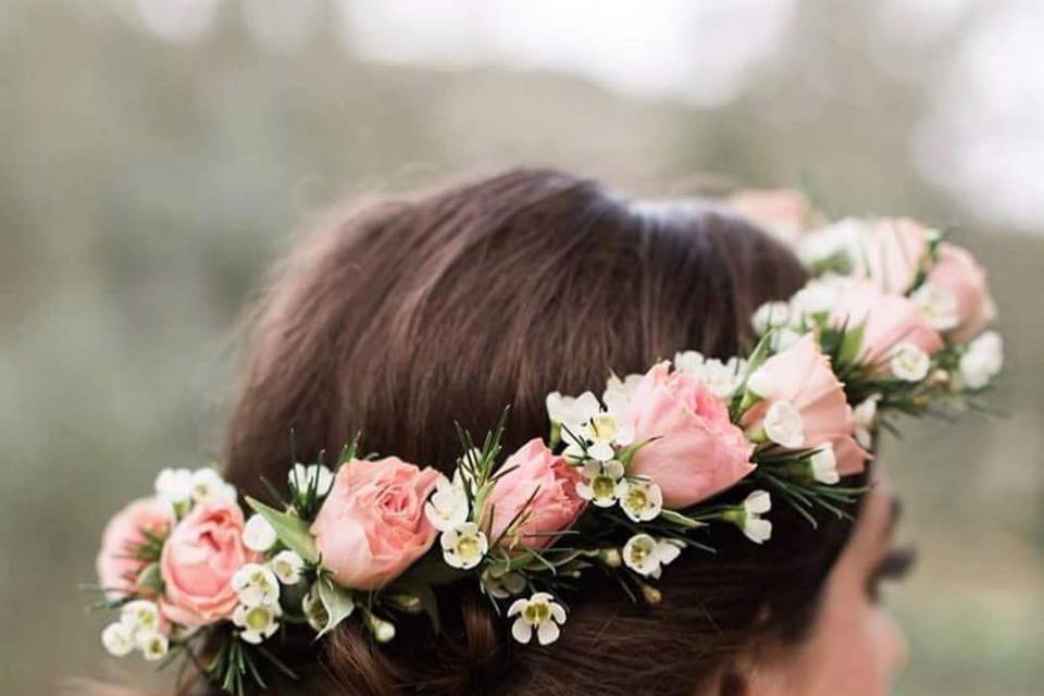 Flower crown and soft style