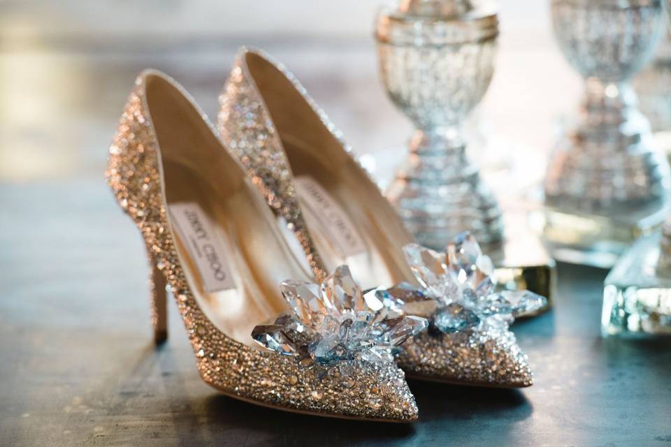 Bridal shoes made for fairy