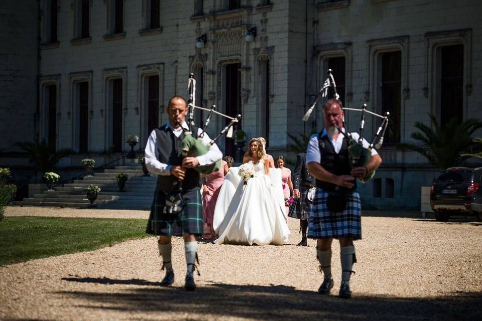 Scottish wedding in France