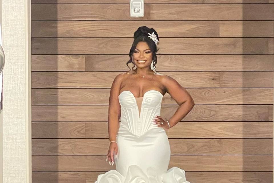 Our bride!  So gorgeous