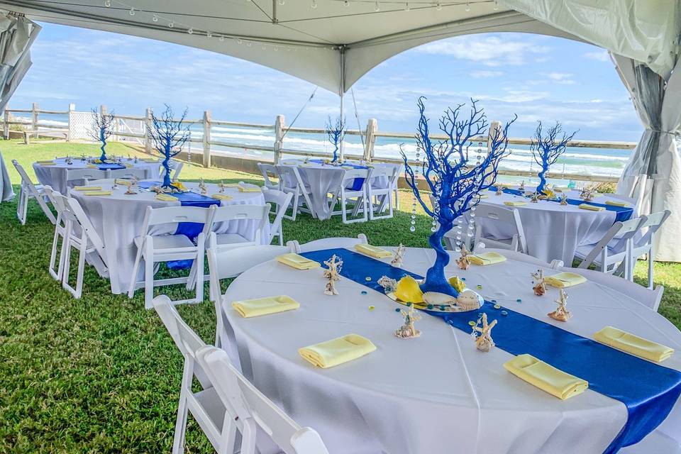 Beachfront Wedding Reception