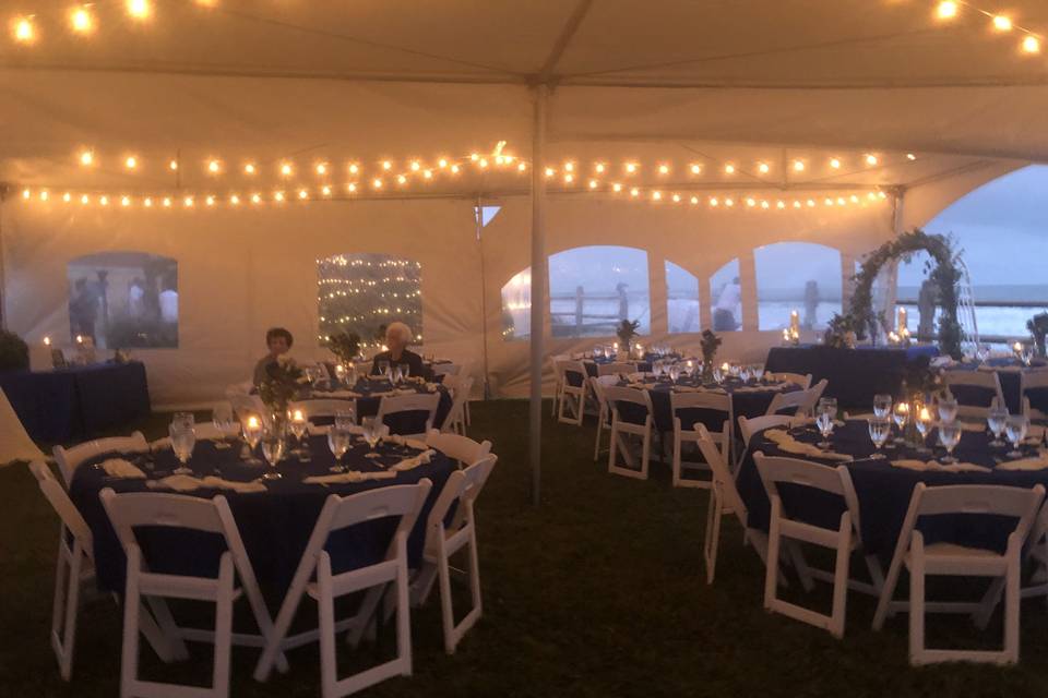 Oceanfront Wedding Reception