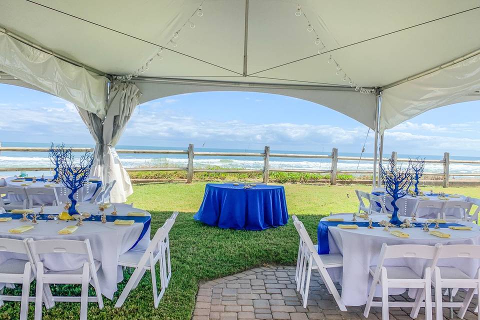 Beachfront Wedding Reception