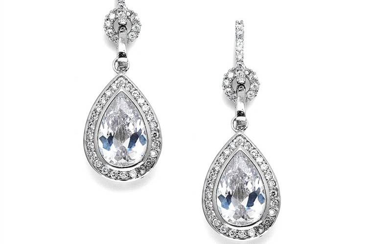 Amelia Cubic Zirconia Bridal Earrings