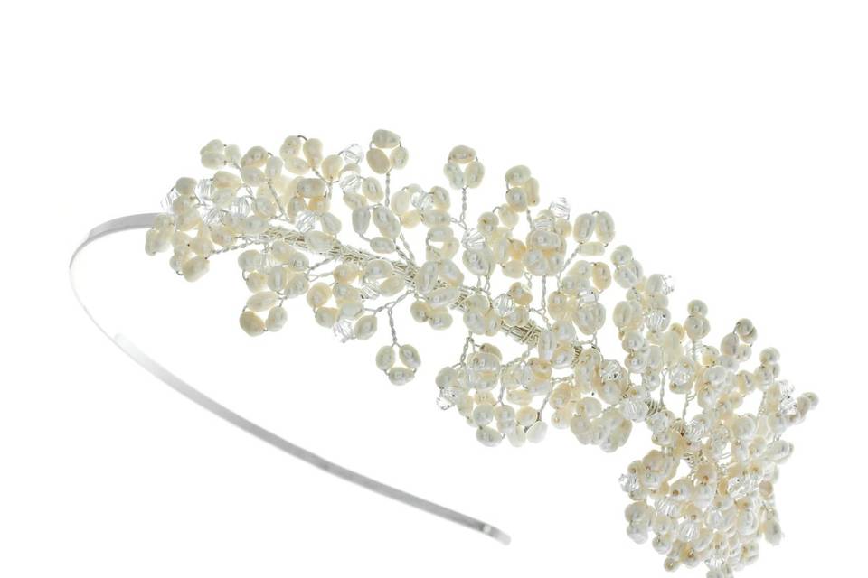 Paula Pearl And Crystal Side Headband