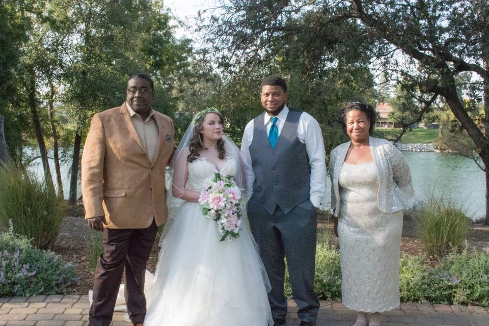 Wedding party photo