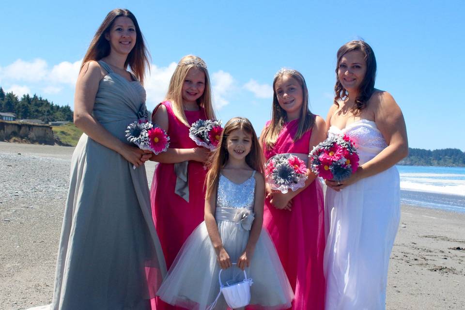 Wedding party photo