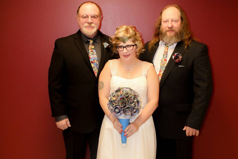 Wedding party photo