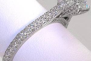 Bridlal Classic Pave diamonds on side and head.
