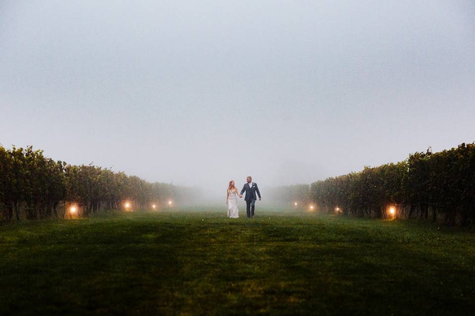 Foggy wedding