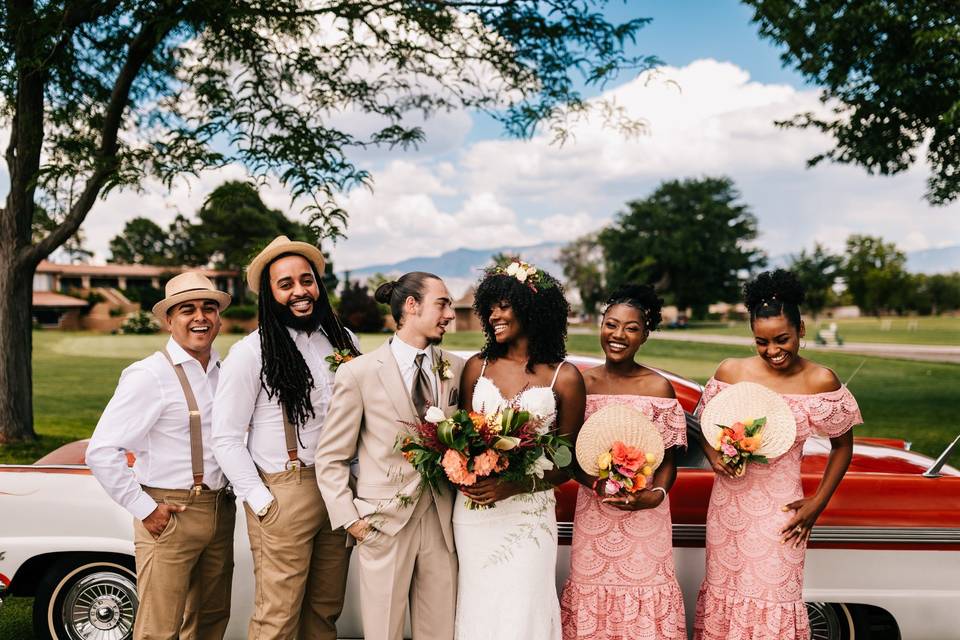 Car bridal party