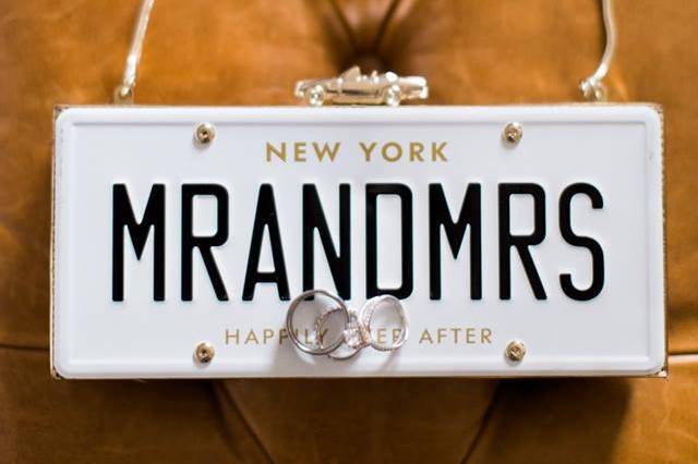 Kate Spade Mr. and Mrs. clutch